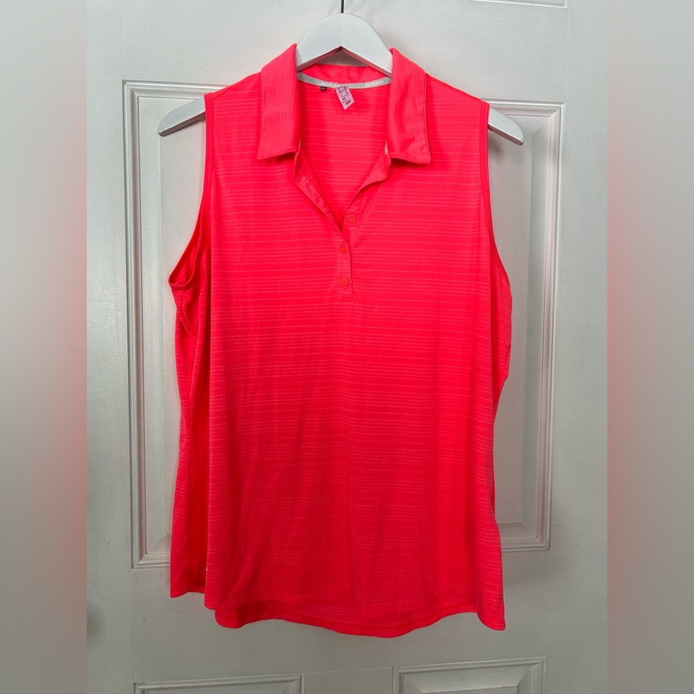 Adidas Bright Pink Sleeveless Tank Top